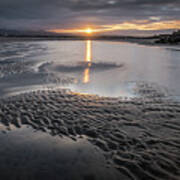 Sandymount At Sunset - Dublin, Ireland - Seascape Photography Poster