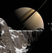 Saturn Rise Poster