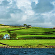 Scenic Settlement At The Coast Of Ireland Poster