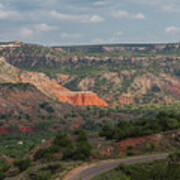 Scenic View Of Palo Duro Canyons Poster