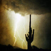 Scottsdale Arizona Fine Art Lightning Photography Poster Poster