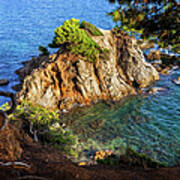 Sea Bay With Islet On Costa Brava In Spain Poster