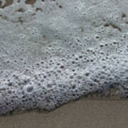 Sea Foam Abstract Poster