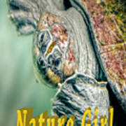 Sea Turtle Nature Girl Poster