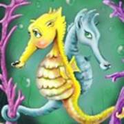 Seahorse Love Poster