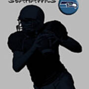 Seattle Seahawks Football Poster