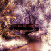 Serene River Bridge Poster