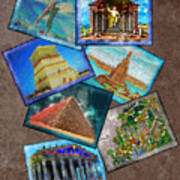 Seven Wonders Of The Ancient World Poster