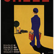 Shell Auto Olie - Vintage Advertising Poster Poster