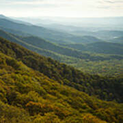 Shenandoah Valley From Marys Rock Poster