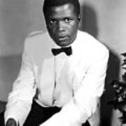 Sidney Poitier, On The Set For The Film Poster