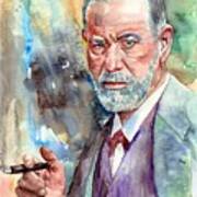 Sigmund Freud Portrait Poster
