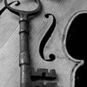 Skeleton Key On Violin Poster