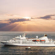 Small Luxury Cruise Ship Poster