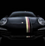 Black Porsche 911 Poster