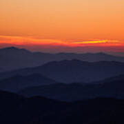 Smoky Mountain Sunset Poster