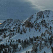 Snowbasin Ski Area As A Snow Globe Poster