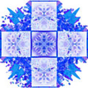 Snowflake Cross Poster