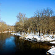 Snowy Creek Morning Poster