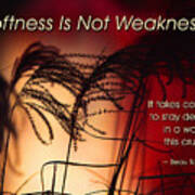 Softness Is Not Weakness Poster