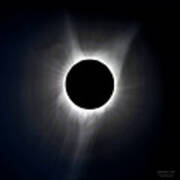 Solar Eclipse Totality Corona Poster