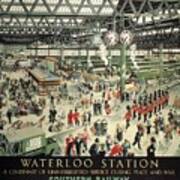 Southern Railway - Waterloo Station, Canada - Retro Travel Poster - Vintage Poster Poster