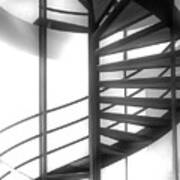 Spiral Staircase In Ethereal Light Poster