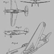 Spitfire Airplane Patent 1942 Poster