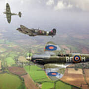 Spitfire Sweep Cropped Poster