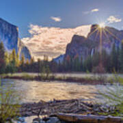 Spring Sunrise At Yosemite Valley Poster