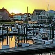 St. James Marina Sunset Poster