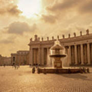 St Peter's Square In Vatican City Poster