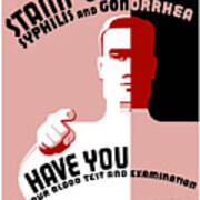 Stamp Out Syphilis And Gonorrhea Poster