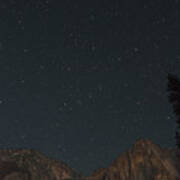 Starry Night Over Yosemite Falls Poster