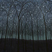 Starry Trees Poster
