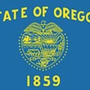 State Flag Of Oregon Poster