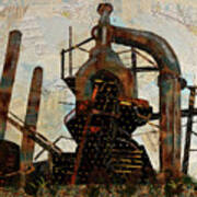 Steel Stacks Squared Poster