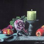 Still Life With Candle Poster