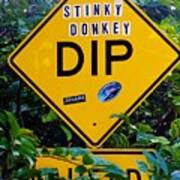 Stinky Donkey Dip St. John Usvi Poster