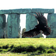 Stonehenge Crow Poster