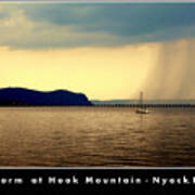 Storm At Hook Mountain Nyack Ny Poster
