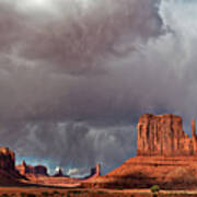Storm Over Monument Valley Poster