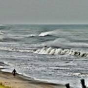 Lone Surfer Poster