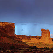 Stormy Desert Poster