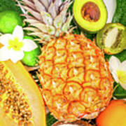 Summer Diet, Fresh Fruits Poster