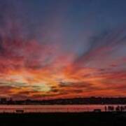 Summer Sunset In Maine Poster