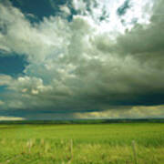 Summer Thunderstorm Near Cochran Poster