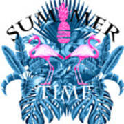 Summer Time Tropical Poster
