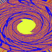 Sun Drawing Abstract Poster