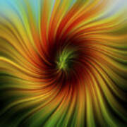 Sunflower Swirl Poster